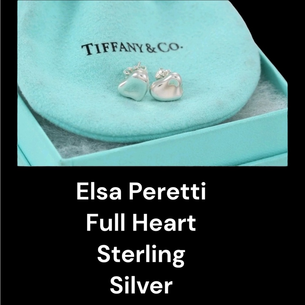 Authentic Tiffany & Co. Heart Earrings